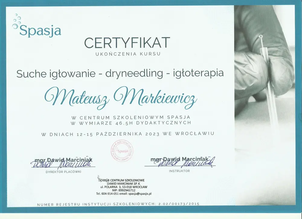 Dyplom lub certyfikat 13